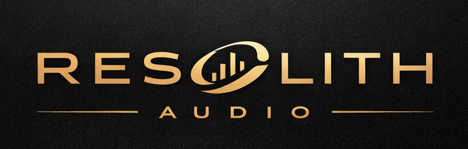 Resolith Audio gold wordmark